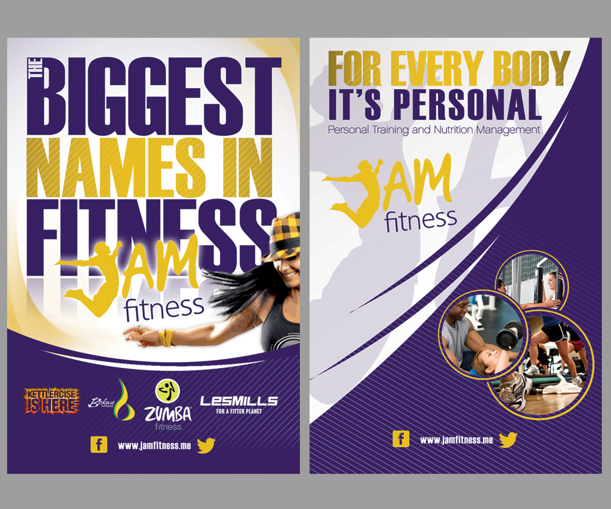 Flyer Design by Joshua Carmichael for JAM Fitness | Design #1568627