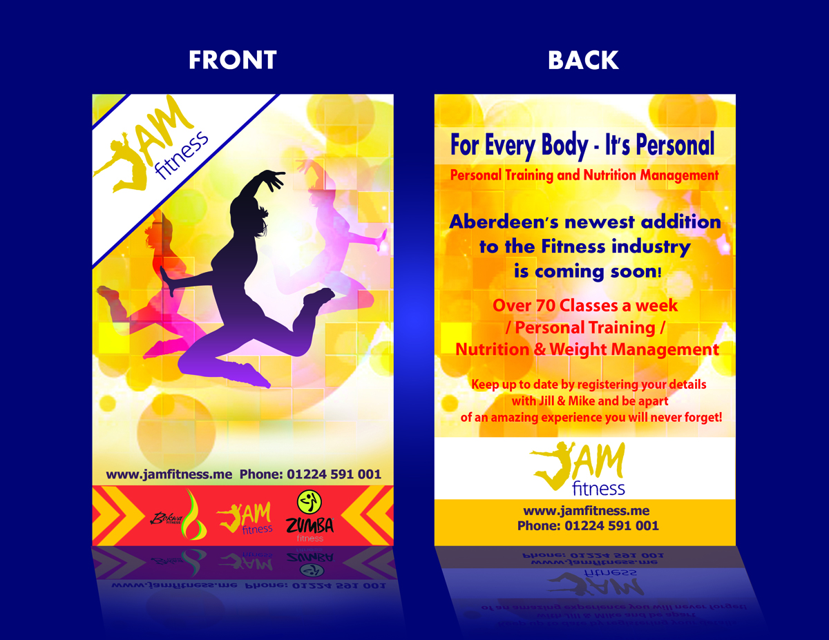 Flyer Design by a. Design for JAM Fitness | Design #1573046