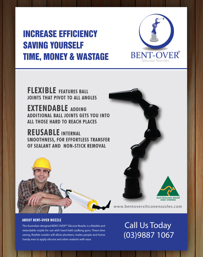 Advertisement Design by Sbss for BENT-OVER Silicone Nozzles | Design #1571499