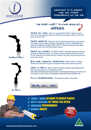 Advertisement Design by Juni for BENT-OVER Silicone Nozzles | Design: #1568369