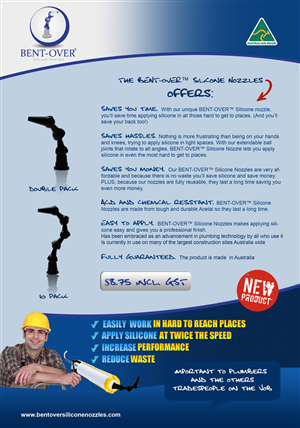 Advertisement Design by Juni for BENT-OVER Silicone Nozzles | Design: #1568463