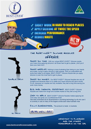 Advertisement Design by Juni for BENT-OVER Silicone Nozzles | Design: #1568471