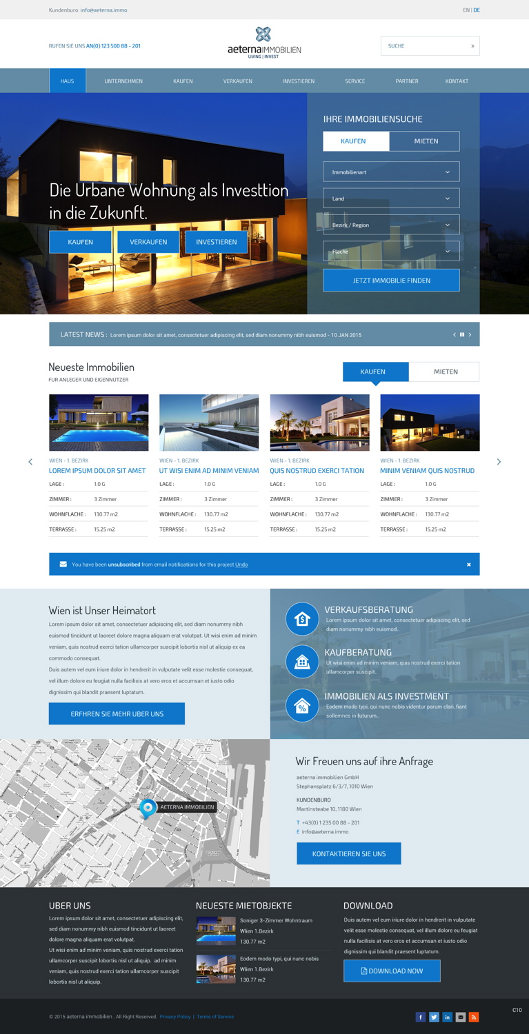 Web Design by pb for this project | Design #5735098