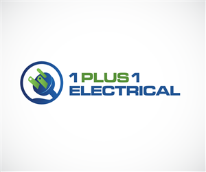 1 plus 1 electrical (all lower case thanks) And fit in the logo the numerals 