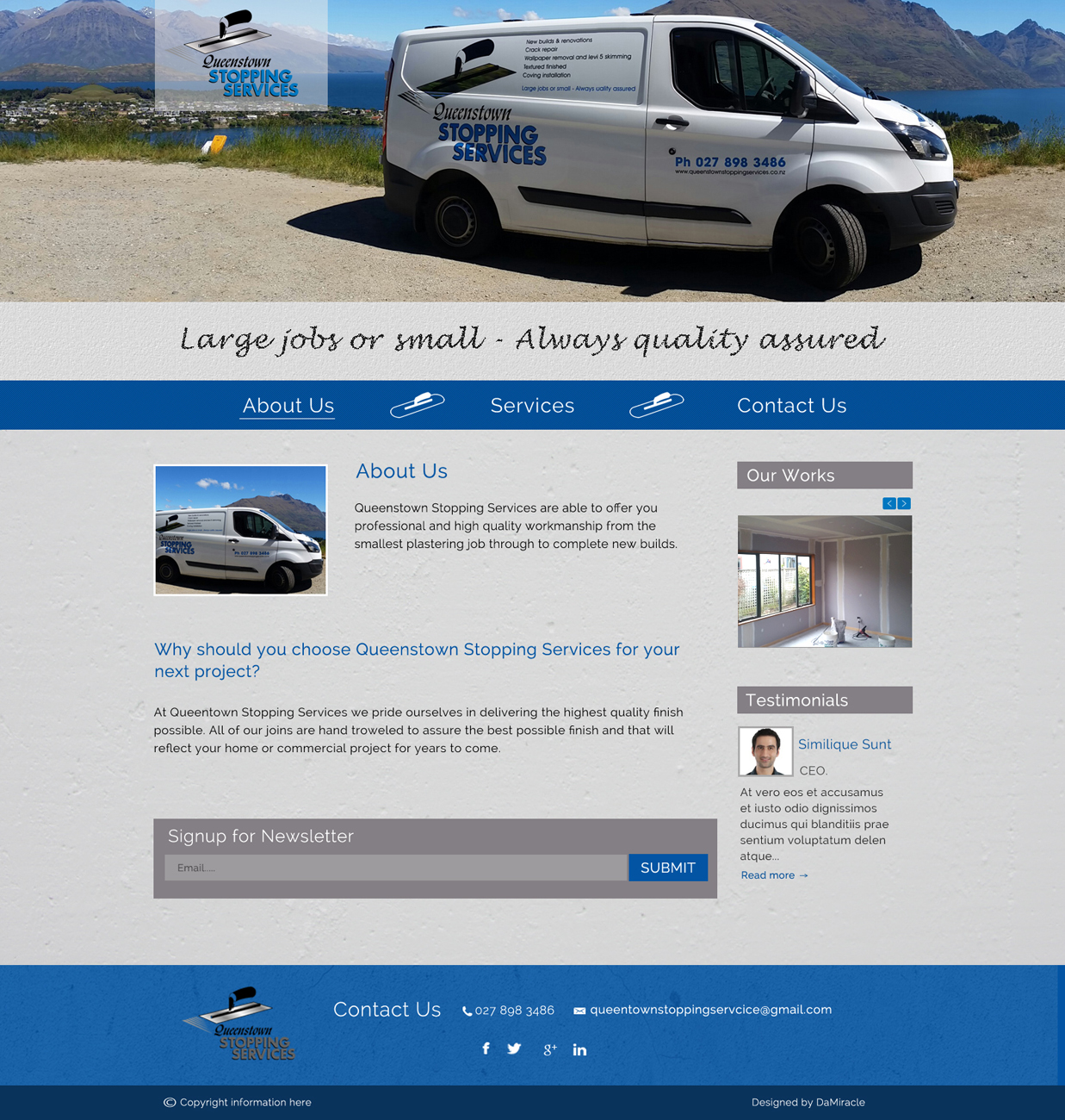 Web Design by Da Miracle for this project | Design #5775129
