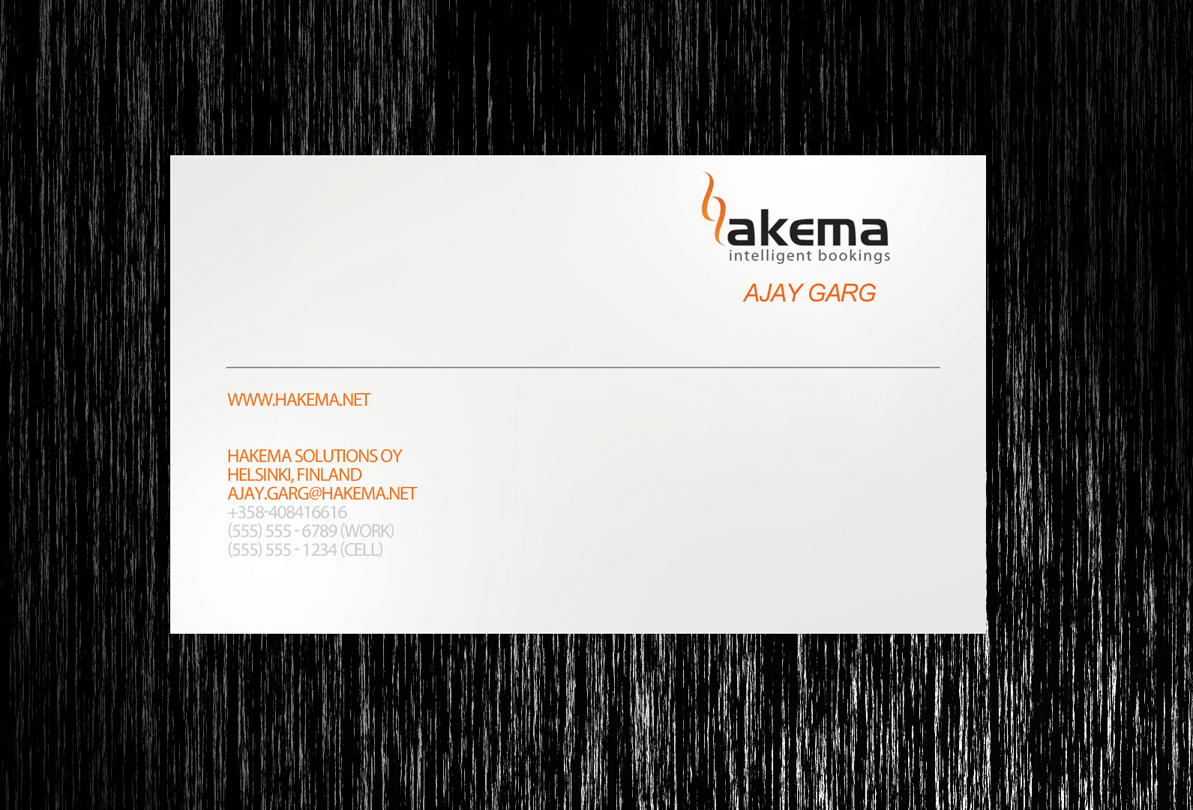 Business Card Design by susi007 for Hakema Solutions Oy | Design #303570