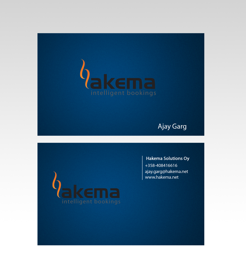 Business Card Design by susi007 for Hakema Solutions Oy | Design #303592