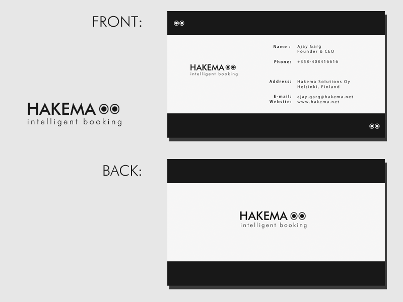 Business Card Design by Hassene for Hakema Solutions Oy | Design #304909