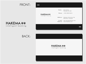 Business Card Design by Hassene for Hakema Solutions Oy | Design #304909