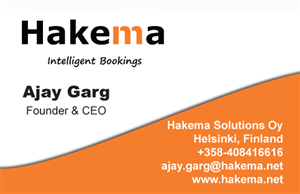 Design de Carte de Visite par Aleksandar pour Hakema Solutions Oy | Design : #304176