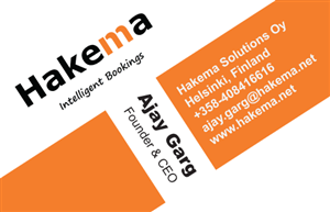 Business Card Design by Aleksandar for Hakema Solutions Oy | Design: #304179