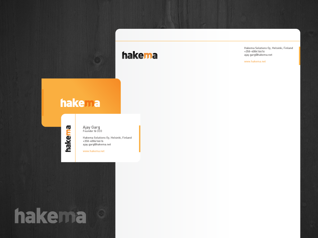 Business Card Design by Slimjim for Hakema Solutions Oy | Design #303833