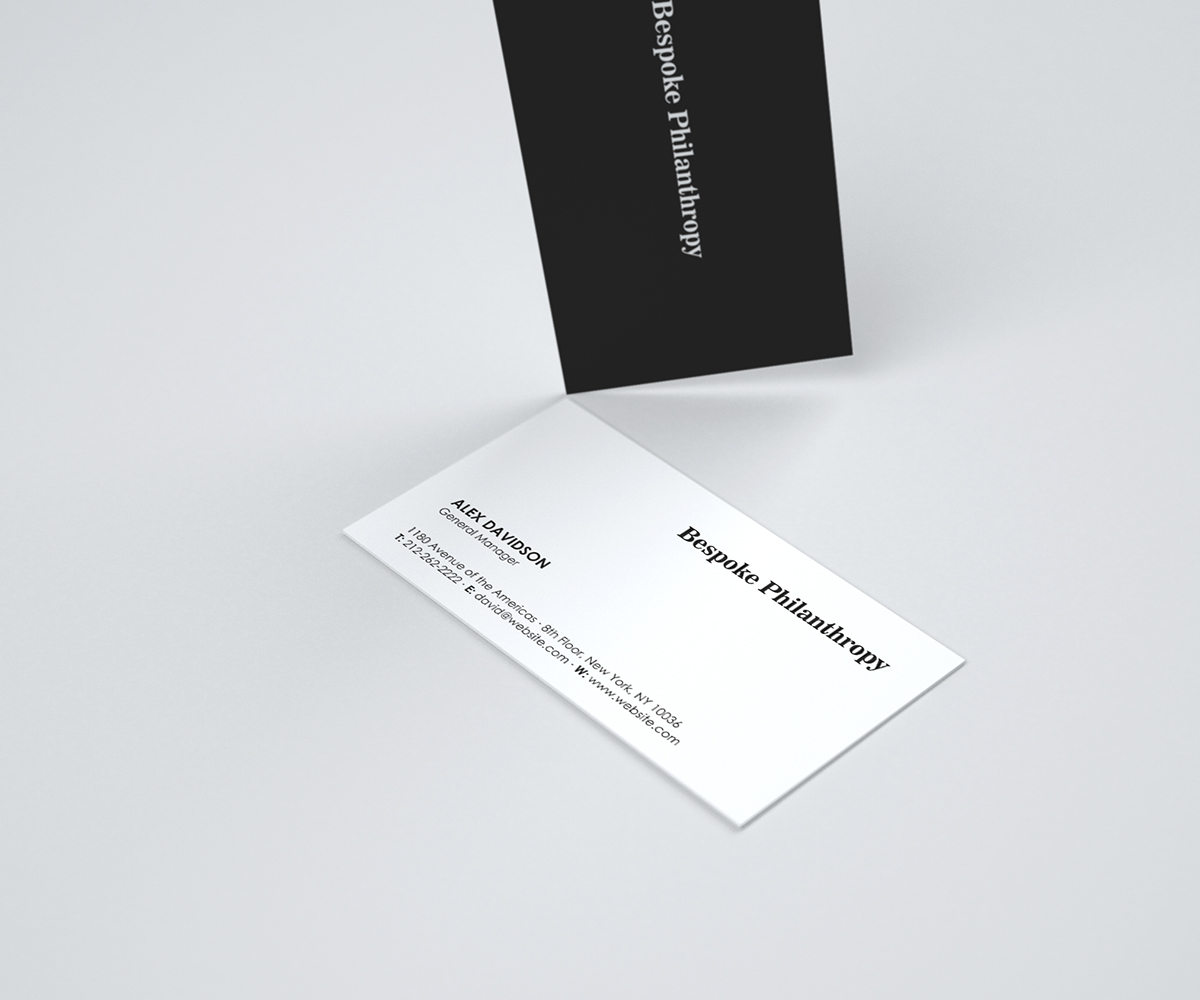 Stationery Design by logodentity for Bespoke Philanthropy | Design #5758374