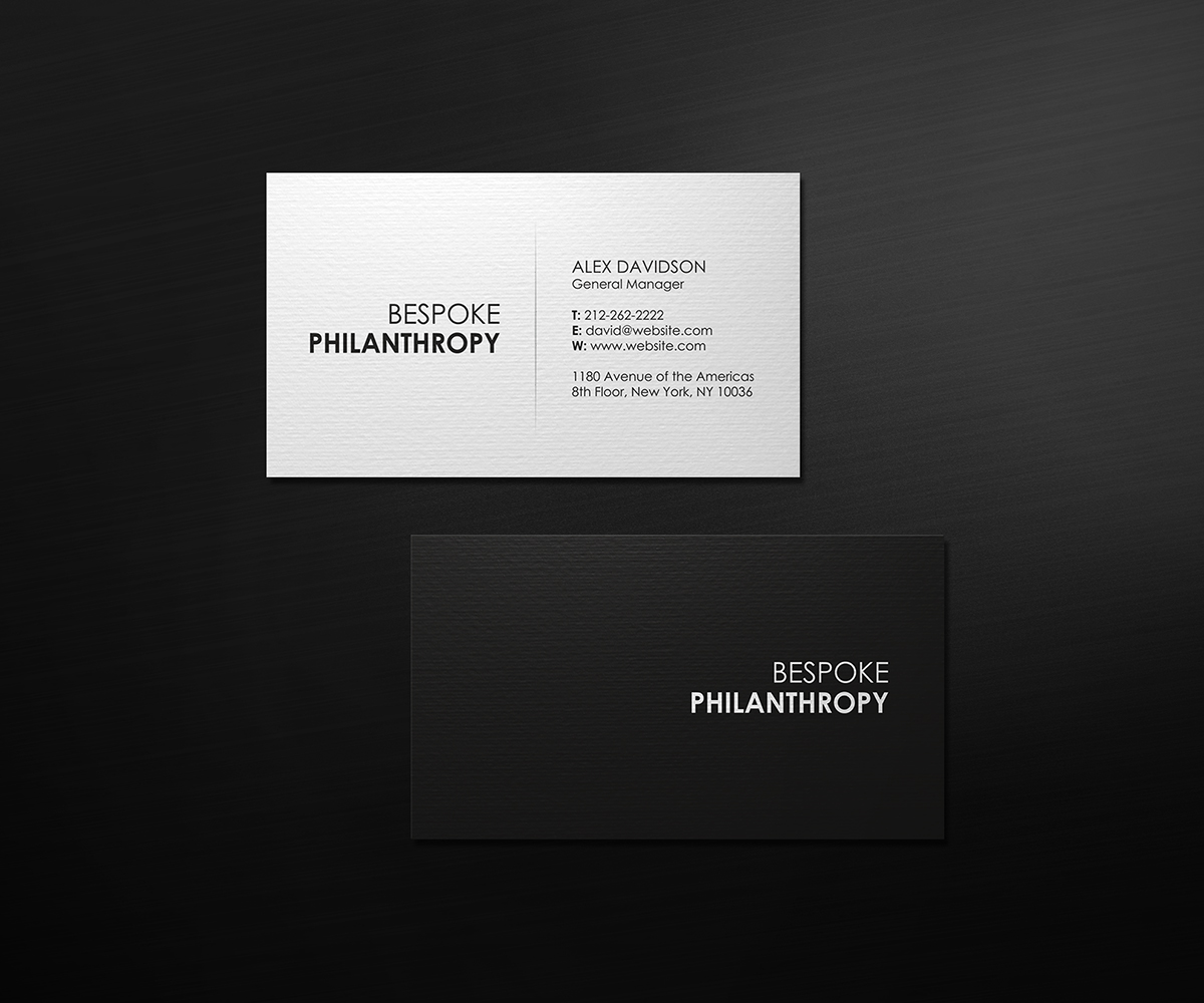 Stationery Design by logodentity for Bespoke Philanthropy | Design #5758550