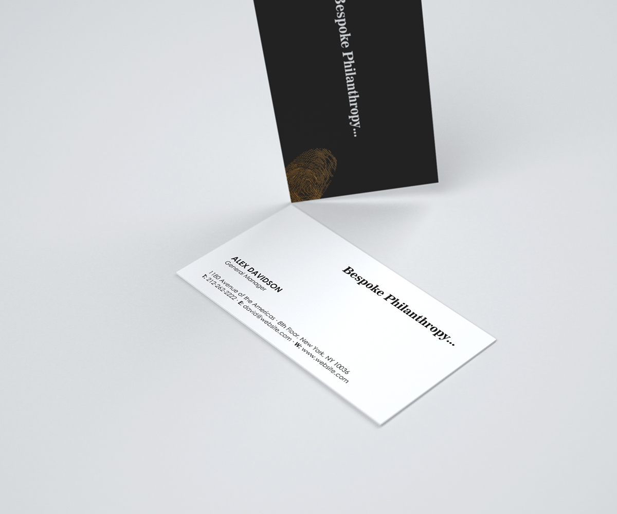 Stationery Design by logodentity for Bespoke Philanthropy | Design #5759824
