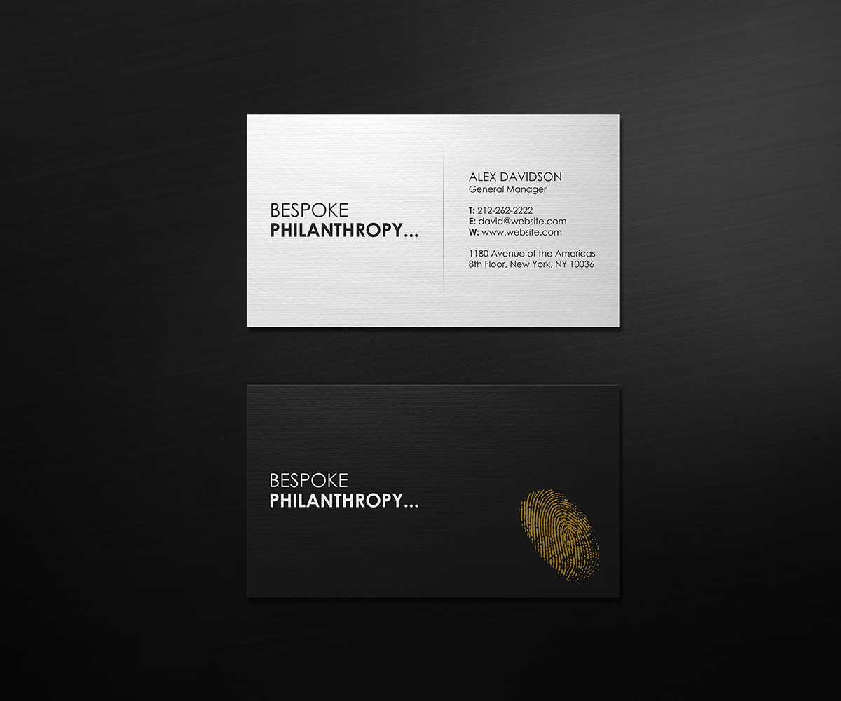 Stationery Design by logodentity for Bespoke Philanthropy | Design #5784603