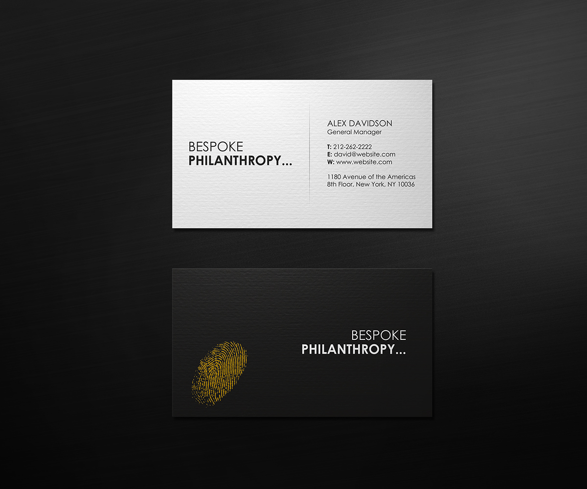Stationery Design by logodentity for Bespoke Philanthropy | Design #5784653