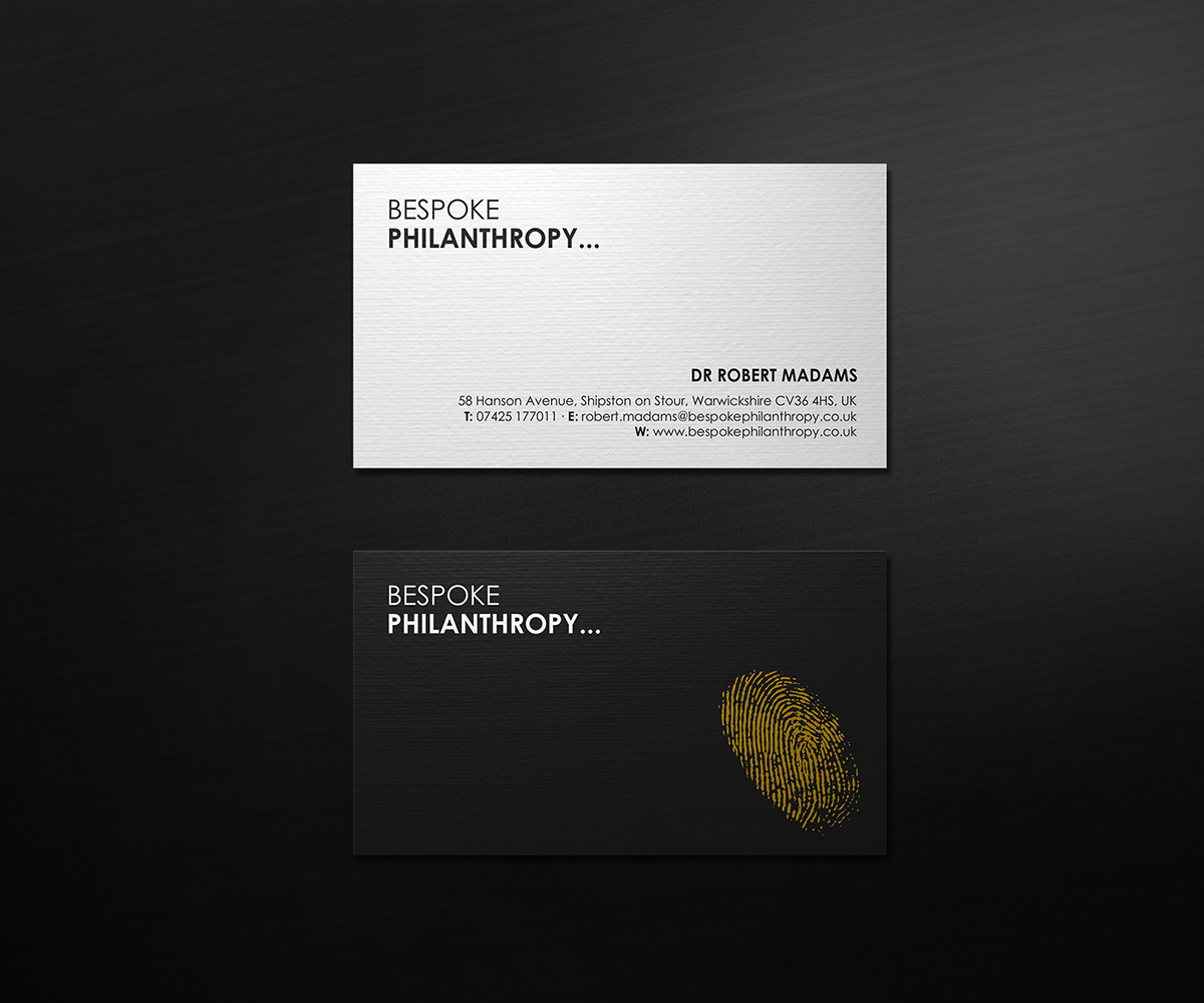 Stationery Design by logodentity for Bespoke Philanthropy | Design #5825321