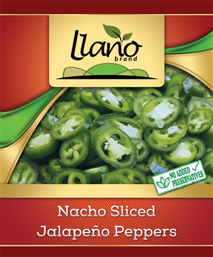 Llano Brand Nacho Sliced Jalapeños  | Diseño de Empaque por Akshar Shailesh