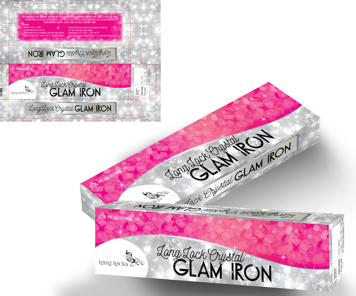 Elegant Playful Packaging Design For Long Locks Virgin Hair Llc