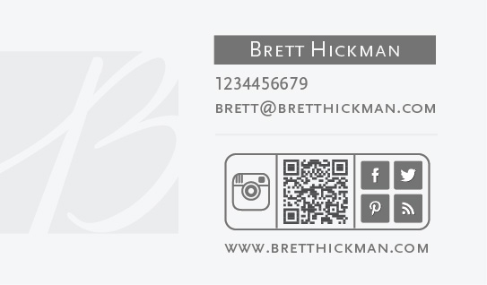 Business Card Design by Krishna for Brett Hickman Photographers | Design #5740074