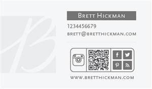 Business Card Design by Krishna for Brett Hickman Photographers | Design: #5740074