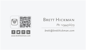 Visitenkarten-Design von Krishna für Brett Hickman Photographers | Design #5757343