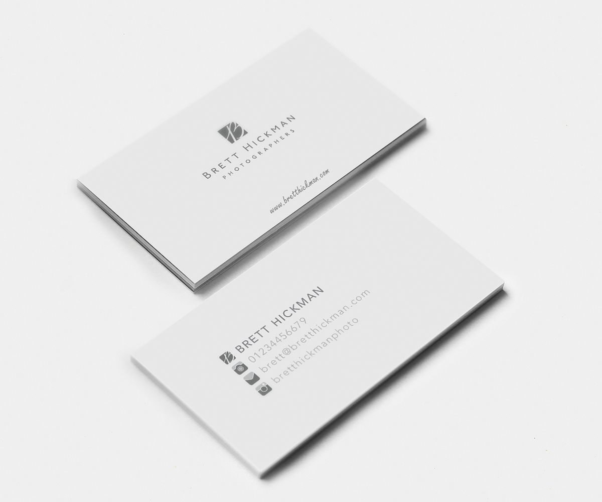 Business Card Design by Vasil Ivanov for Brett Hickman Photographers | Design #5734824