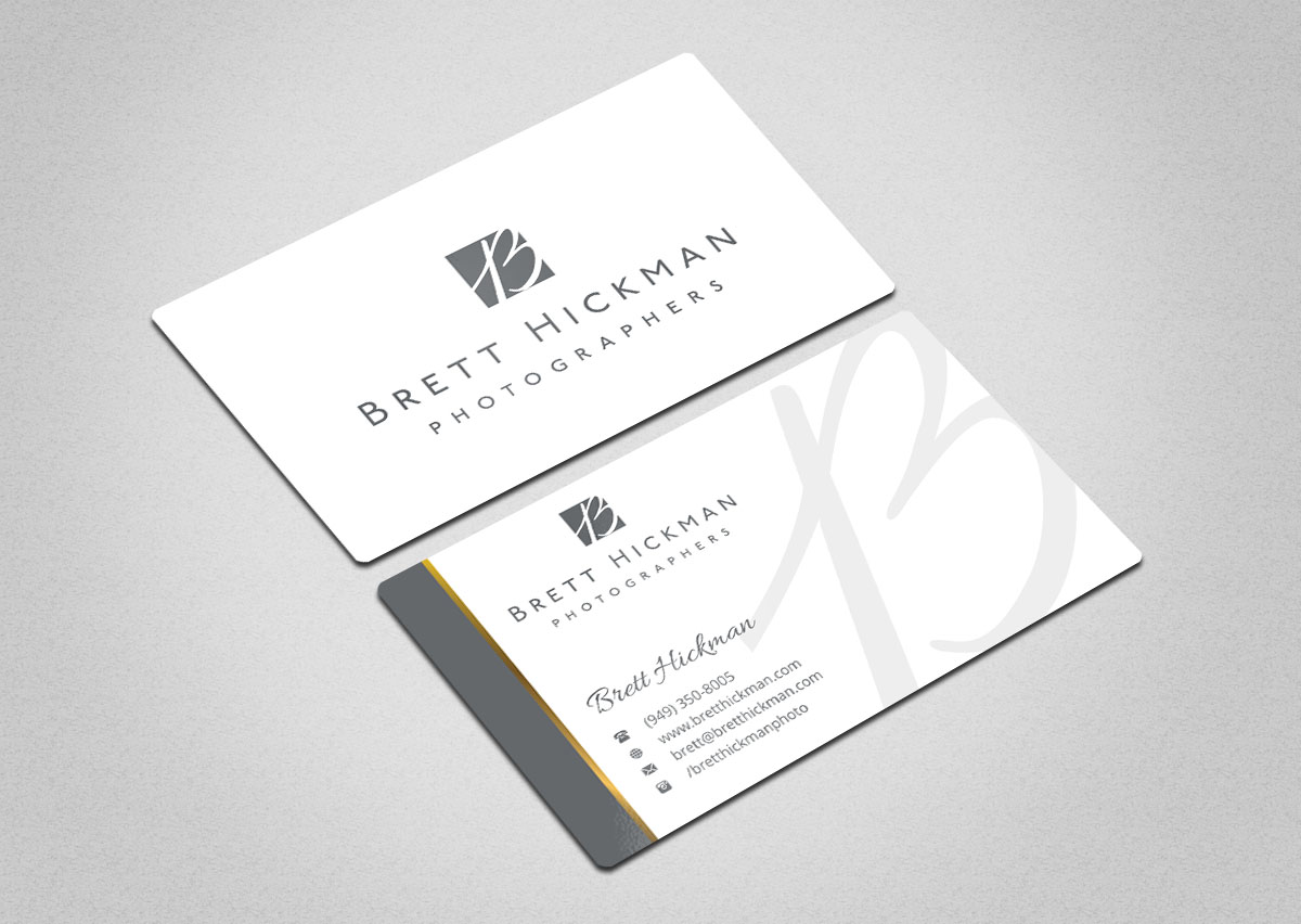 Business Card Design by INDIAN_Ashok for Brett Hickman Photographers | Design #5733902