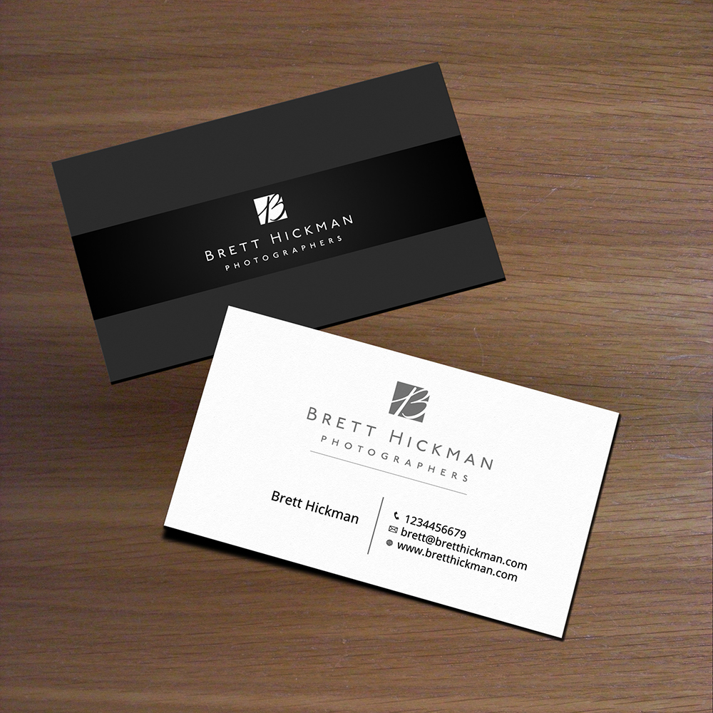 Business Card Design by Satyajit Sil Creations for Brett Hickman Photographers | Design #5760894