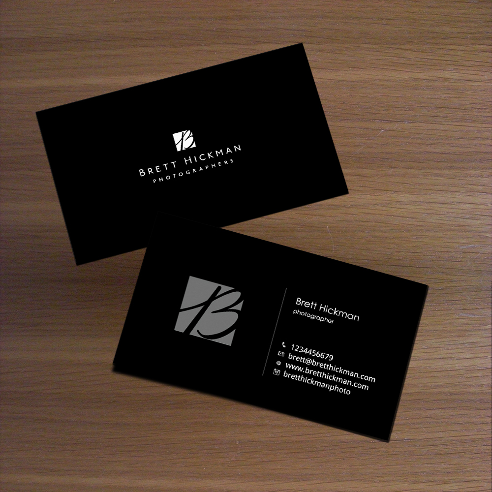 Business Card Design by Satyajit Sil Creations for Brett Hickman Photographers | Design #5761153