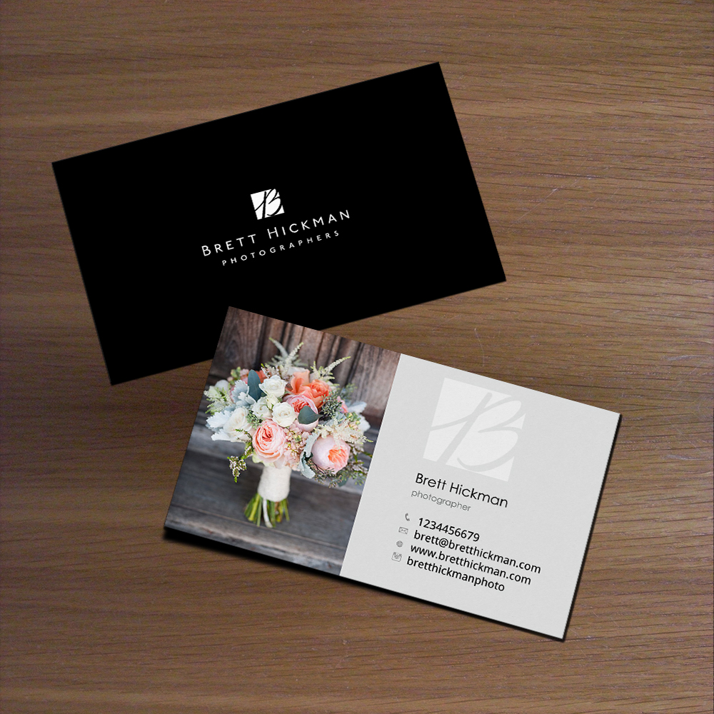 Business Card Design by Satyajit Sil Creations for Brett Hickman Photographers | Design #5761225