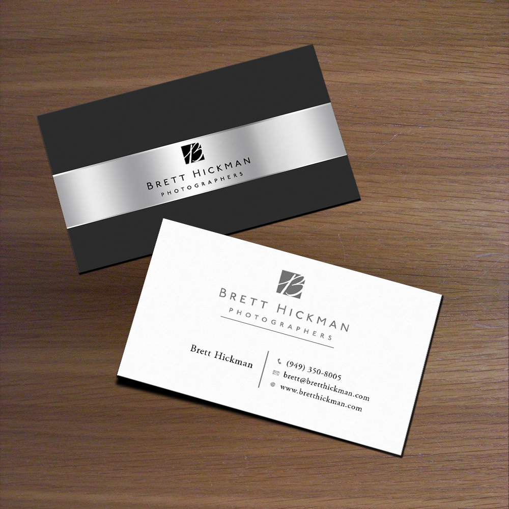 Business Card Design by Satyajit Sil Creations for Brett Hickman Photographers | Design #5795572