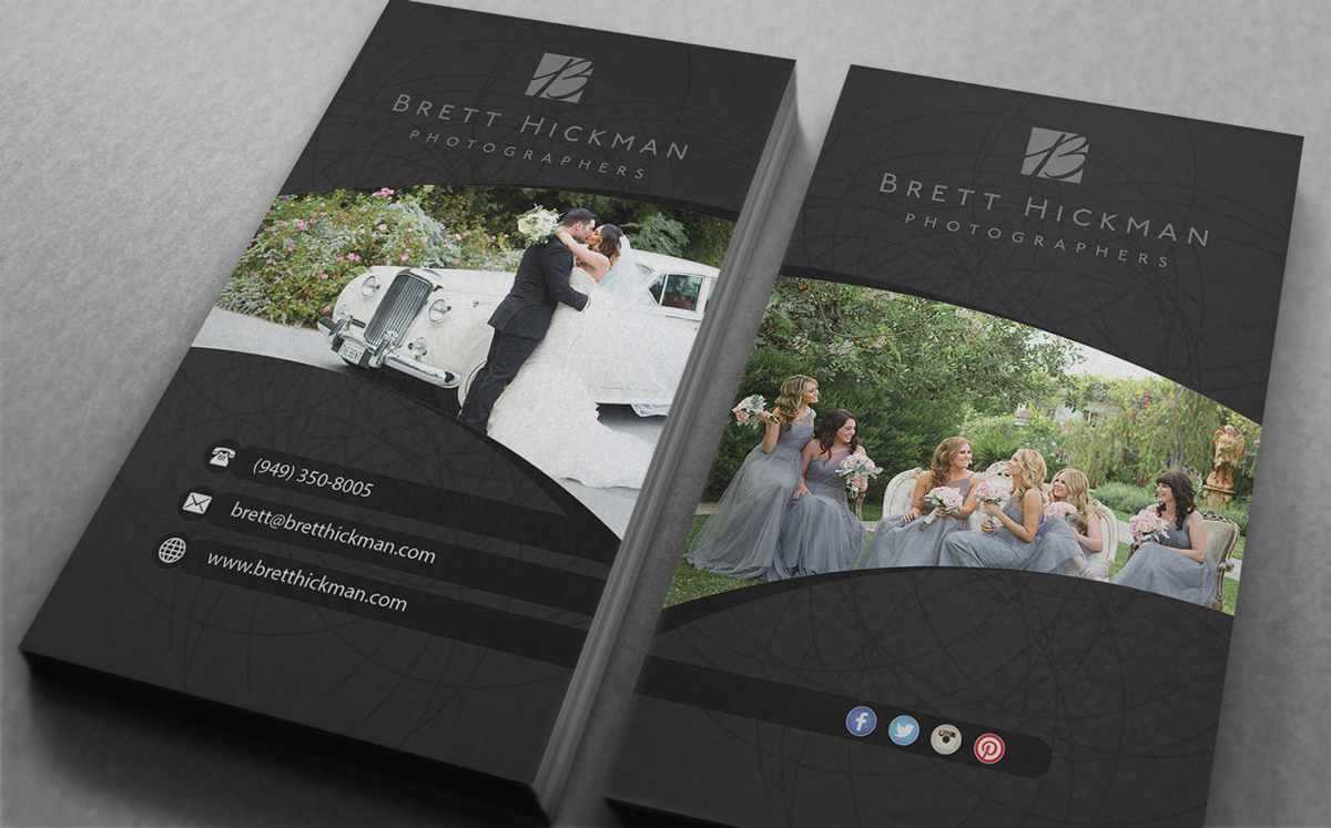Business Card Design by Selda for Brett Hickman Photographers | Design #5734518