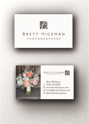 Business Card Design by jeongmoguri for Brett Hickman Photographers | Design: #5747797