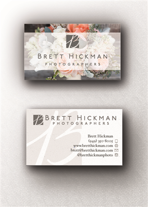 Business Card Design by jeongmoguri for Brett Hickman Photographers | Design: #5747805
