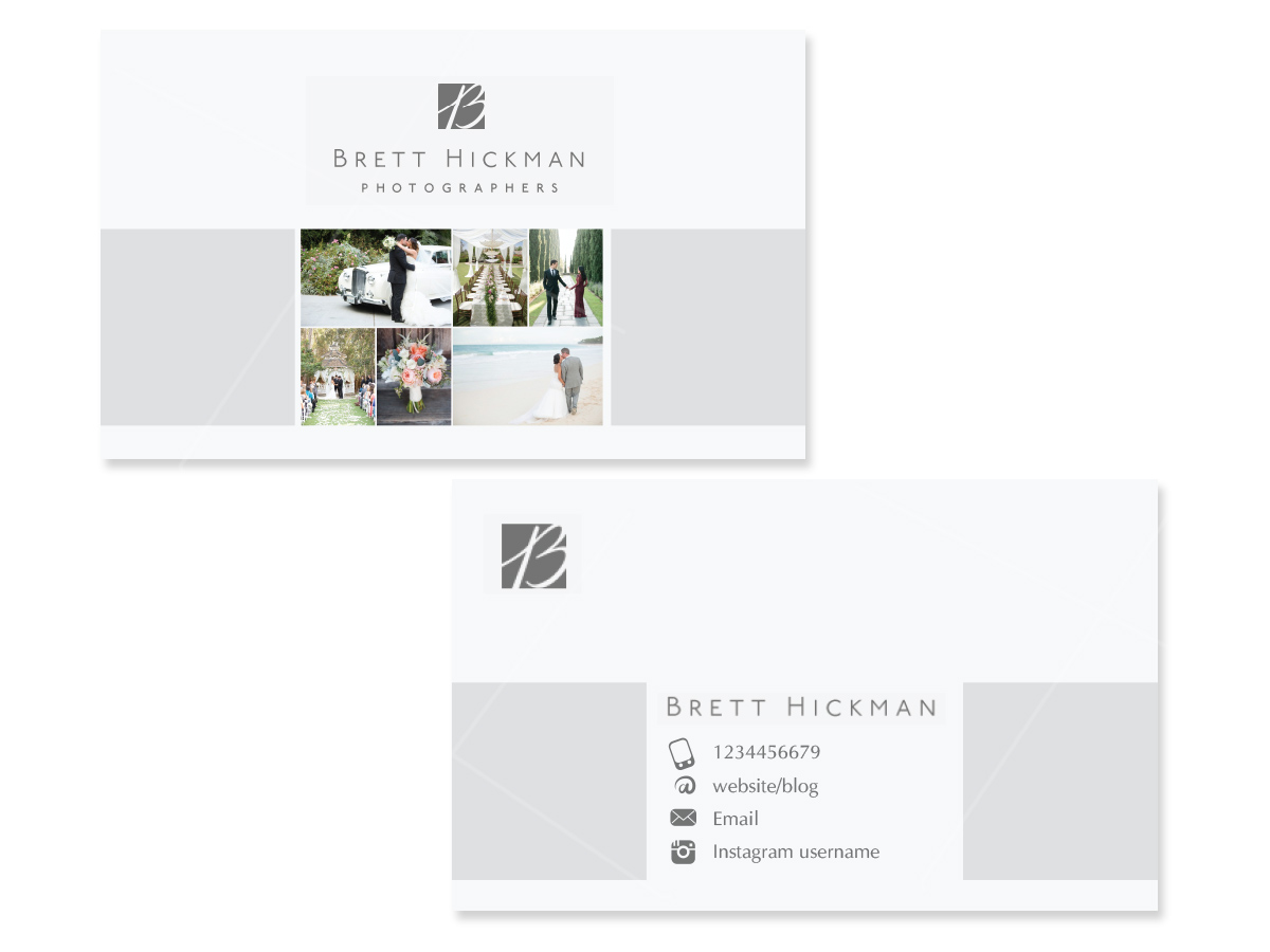 Business Card Design by Vicez for Brett Hickman Photographers | Design #5748030