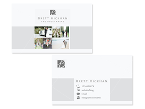 Visitenkarten-Design von Vicez für Brett Hickman Photographers | Design #5748030