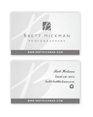 Diseño de Tarjeta de Presentación por IneseRo para Brett Hickman Photographers | Diseño: #5729238