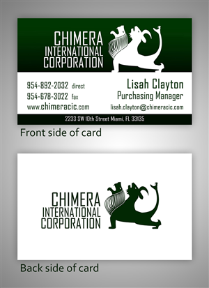 Business Card Design by Karadjordje for this project | Design: #1565069