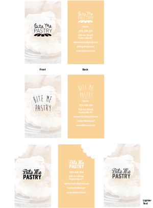 Visitenkarten-Design von Tess Ellis für dieses Projekt | Design: #1574502