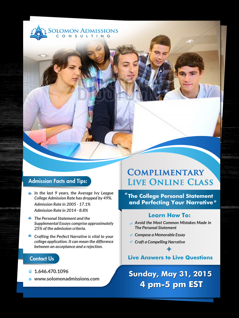 one page flyer