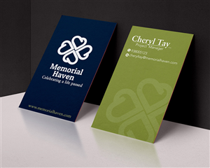 Business cards for a tribute and obituary website | Visitenkarten-Design von Tatiana.Chamorro