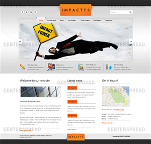Wordpress Design by CENTERSPREAD for Impact PR | Design: #1572623