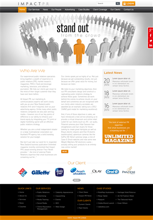 Wordpress Design by Mayank Patel for Impact PR | Design: #1594368