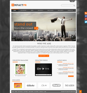 Wordpress Design by webxvision for Impact PR | Design #1594328