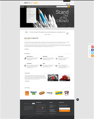 Wordpress Design by AriefK for Impact PR | Design: #1604393