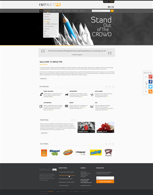 Wordpress Design by AriefK for Impact PR | Design: #1604412