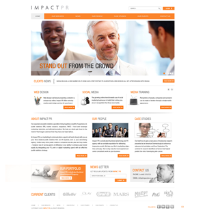 Wordpress Design by pb for Impact PR | Design: #1569552
