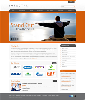Wordpress Design by pb for Impact PR | Design: #1577002